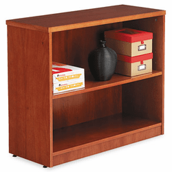 ALERN623036CM Verona Veneer Series Bookcase, 2 Shelves, 35-1/2w x 14d x 29-1/2h, Cherry By ALERA