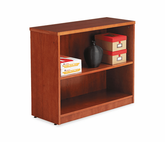 ALERN623036CM Verona Veneer Series Bookcase, 2 Shelves, 35-1/2w x 14d x 29-1/2h, Cherry By ALERA