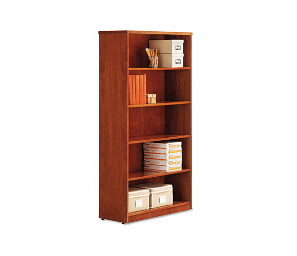 ALERN626636CM Verona Veneer Series Bookcase, 5 Shelves, 35-1/2w x 14d x 66h, Cherry By ALERA