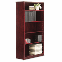 ALERN626636MM Verona Veneer Series Bookcase, 5 Shelves, 35-1/2w x 14d x 66h, Mahogany By ALERA