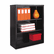 ALESB624234BL Metal Bookcase, 3 Shelves, 34-1/2w x 13d x 42h, Black By ALERA