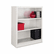 ALESB624234LG Metal Bookcase, 3 Shelves, 34-1/2w x 13d x 42h, Light Gray By ALERA