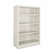 ALESB625234LG Metal Bookcase, 4 Shelves, 34-1/2w x 13d x 52h, Light Gray By ALERA