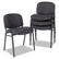 ALESC67FA10B Continental Series Stacking Chairs, Black Fabric Upholstery, 4/Carton By ALERA