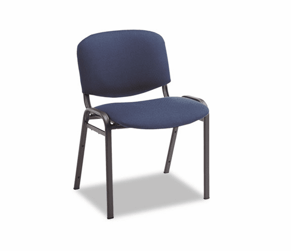 ALESC67FA20B Continental Series Stacking Chairs, Blue Fabric Upholstery, 4/Carton By ALERA