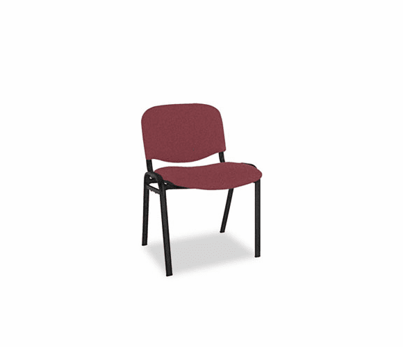 ALESC67FA30B Continental Series Stacking Chairs, Burgundy Fabric Upholstery, 4/Carton By ALERA