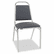 ALESC68FA40C Continental Series Square Back Stacking Chairs, Gray Fabric Upholstery, 4/CT By ALERA
