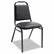 ALESC68VY10B Upholstered Stacking Chairs w/Square Back, Black Vinyl, Black Frame, 4/Carton By ALERA