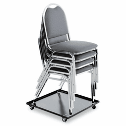 ALESCCART Stacking Chair Dolly, 22-1/2w x 22-1/2d, Black By ALERA