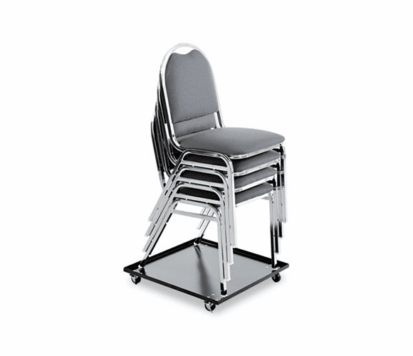 ALESCCART Stacking Chair Dolly, 22-1/2w x 22-1/2d, Black By ALERA