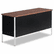 ALESD256020BW Double Pedestal Steel Credenza, 60w x 20d x 29-1/2h, Walnut/Black By ALERA