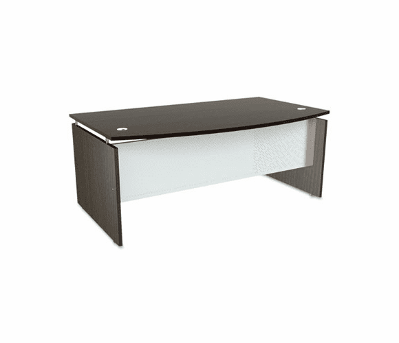 ALESE227242ES SedinaAG Series Bow Front Desk Shell, 72w x 42d x 29-1/2h, Espresso By ALERA