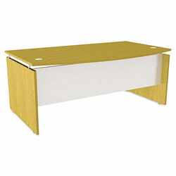 ALESE227242MP SedinaAG Series Bow Front Desk Shell, 72w x 42d x 29-1/2h, Maple By ALERA