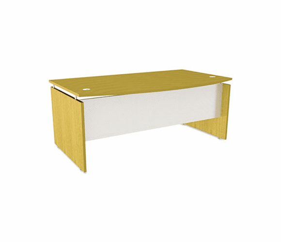 ALESE227242MP SedinaAG Series Bow Front Desk Shell, 72w x 42d x 29-1/2h, Maple By ALERA