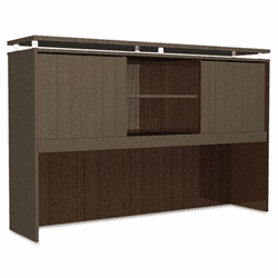 ALESE266615ES SedinaAG Series Hutch with Sliding Doors, 66w x 15d x 42-1/2h, Espresso By ALERA