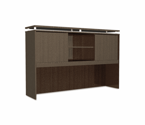ALESE266615ES SedinaAG Series Hutch with Sliding Doors, 66w x 15d x 42-1/2h, Espresso By ALERA