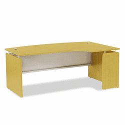 ALESER227248MP SedinaAG Series Right-Hand Porkchop Desk Shell, 72w x 47-5/8d x 29-1/2h, Maple By ALERA