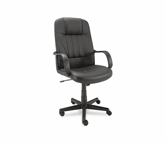 ALESP41LS10B Sparis Executive High-Back Swivel/Tilt Chair, Leather, Black By ALERA