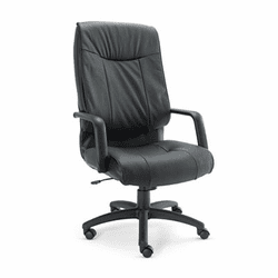 ALEST41LS10B Stratus Series Leather High-Back Swivel/Tilt Chair, Black By ALERA