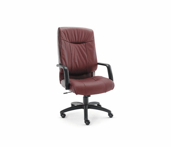 ALEST41LS30B Stratus Series Leather High-Back Swivel/Tilt Chair, Burgundy By ALERA