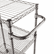 ALESW342416BA Three-Tier Wire Rolling Cart, 16w x 26d x 39h, Black Anthracite By ALERA