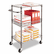 ALESW342416BA Three-Tier Wire Rolling Cart, 16w x 26d x 39h, Black Anthracite By ALERA