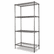ALESW503618BA Wire Shelving Starter Kit, 4 Shelves, 36w x 18d x 72h, Black Anthracite By ALERA