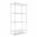 ALESW503618SR Wire Shelving Starter Kit, 4 Shelves, 36w x 18d x 72h, Silver By ALERA
