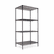 ALESW503624BL Wire Shelving Starter Kit, 4 Shelves, 36w x 24d x 72h, Black By ALERA