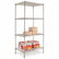 ALESW503624SR Wire Shelving Starter Kit, 4 Shelves, 36w x 24d x 72h, Silver By ALERA