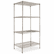 ALESW503624SR Wire Shelving Starter Kit, 4 Shelves, 36w x 24d x 72h, Silver By ALERA