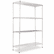 ALESW504818SR Wire Shelving Starter Kit, 4 Shelves, 48w x 18d x 72h, Silver By ALERA