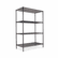 ALESW504824BL Wire Shelving Starter Kit, 4 Shelves, 48w x 24d x 72h, Black By ALERA