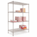 ALESW504824SR Wire Shelving Starter Kit, 4 Shelves, 48w x 24d x 72h, Silver By ALERA