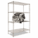 ALESW504824SR Wire Shelving Starter Kit, 4 Shelves, 48w x 24d x 72h, Silver By ALERA