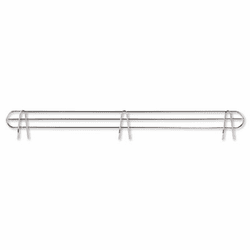 ALESW59BS36SR Wire Shelving Back Support, 36" Wide, Silver, 2 Supports/Pack By ALERA