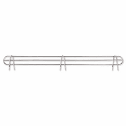 ALESW59BS48SR Wire Shelving Back Support, 48" Wide, Silver, 2 Supports/Pack By ALERA