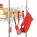ALESW59HB424SR Hook Bars For Wire Shelving, 5 Hooks, 24" Deep, Silver, 2 Bars/Pack By ALERA