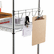 ALESW59HB424SR Hook Bars For Wire Shelving, 5 Hooks, 24" Deep, Silver, 2 Bars/Pack By ALERA