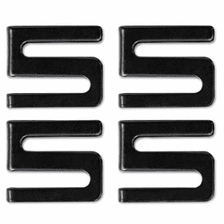 ALESW59SHBL Wire Shelving S Hooks, Metal, Black, 4 Hooks/Pack By ALERA