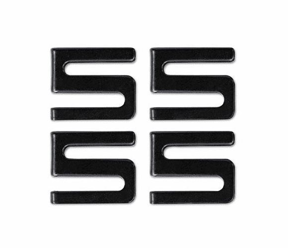 ALESW59SHBL Wire Shelving S Hooks, Metal, Black, 4 Hooks/Pack By ALERA