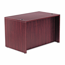 ALEVA214830MY Valencia Series Straight Front Desk Shell, 47-1/4w x 29-1/2d x 29-1/2h, Mahogany By ALERA