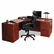 ALEVA216030MC Valencia Series Straight Front Desk Shell, 59-1/8 x 29-1/2 x 29-1/2, Med Cherry By ALERA