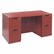 ALEVA216030MC Valencia Series Straight Front Desk Shell, 59-1/8 x 29-1/2 x 29-1/2, Med Cherry By ALERA
