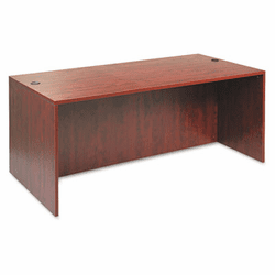 ALEVA217236MC Valencia Series Straight Front Desk Shell, 71w x 35-1/2d x 29-1/2h, Med Cherry By ALERA