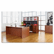 ALEVA217236MC Valencia Series Straight Front Desk Shell, 71w x 35-1/2d x 29-1/2h, Med Cherry By ALERA