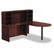 ALEVA217236MY Valencia Series Straight Front Desk Shell, 71w x 35-1/2d x 29-1/2h, Mahogany By ALERA
