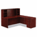 ALEVA217236MY Valencia Series Straight Front Desk Shell, 71w x 35-1/2d x 29-1/2h, Mahogany By ALERA
