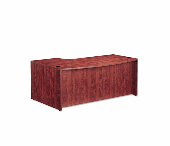 ALEVA22R7248MC Valencia Series Right-Hand Porkchop Desk Shell, 72w x 48d x 29-1/2h, Med. Cherry By ALERA