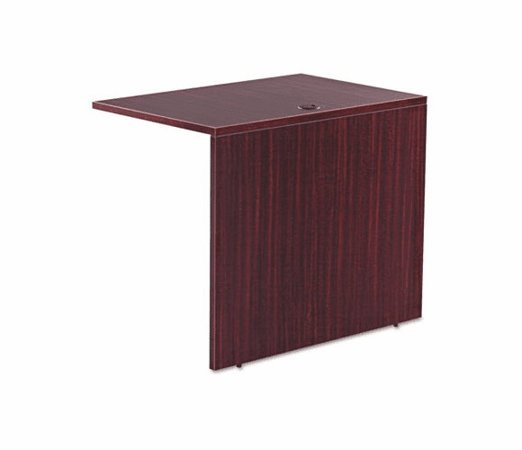 ALEVA243624MY Valencia Series Bridge, 35-1/2w x 23-5/8d, Mahogany/Charcoal By ALERA